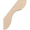 Ekena Millwork 5-inch W x 14-inch D x 18-inch H Carmel Rough Cedar Woodgrain TimberThane Knee Brace, Primed BRCUR05X14X18CARRCPR - alternate 2